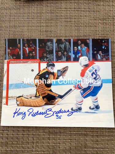 Richard Brodeur - Autographed 8X10 Photo Vancouver Canucks