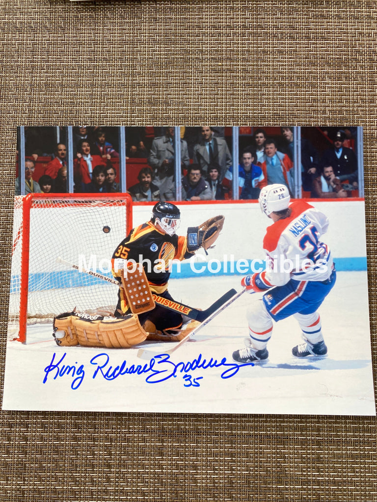 Richard Brodeur - Autographed 8X10 Photo Vancouver Canucks