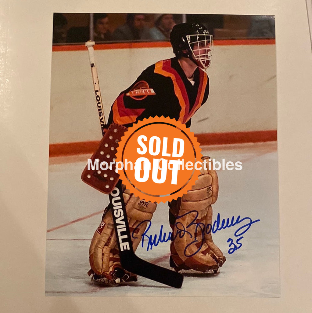 Richard Brodeur - Autographed 8X10 Photo Vancouver Canucks