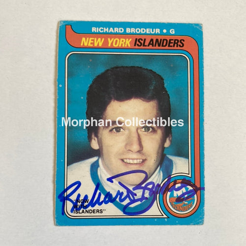 Richard Brodeur - Autographed Card Opc 1979-80