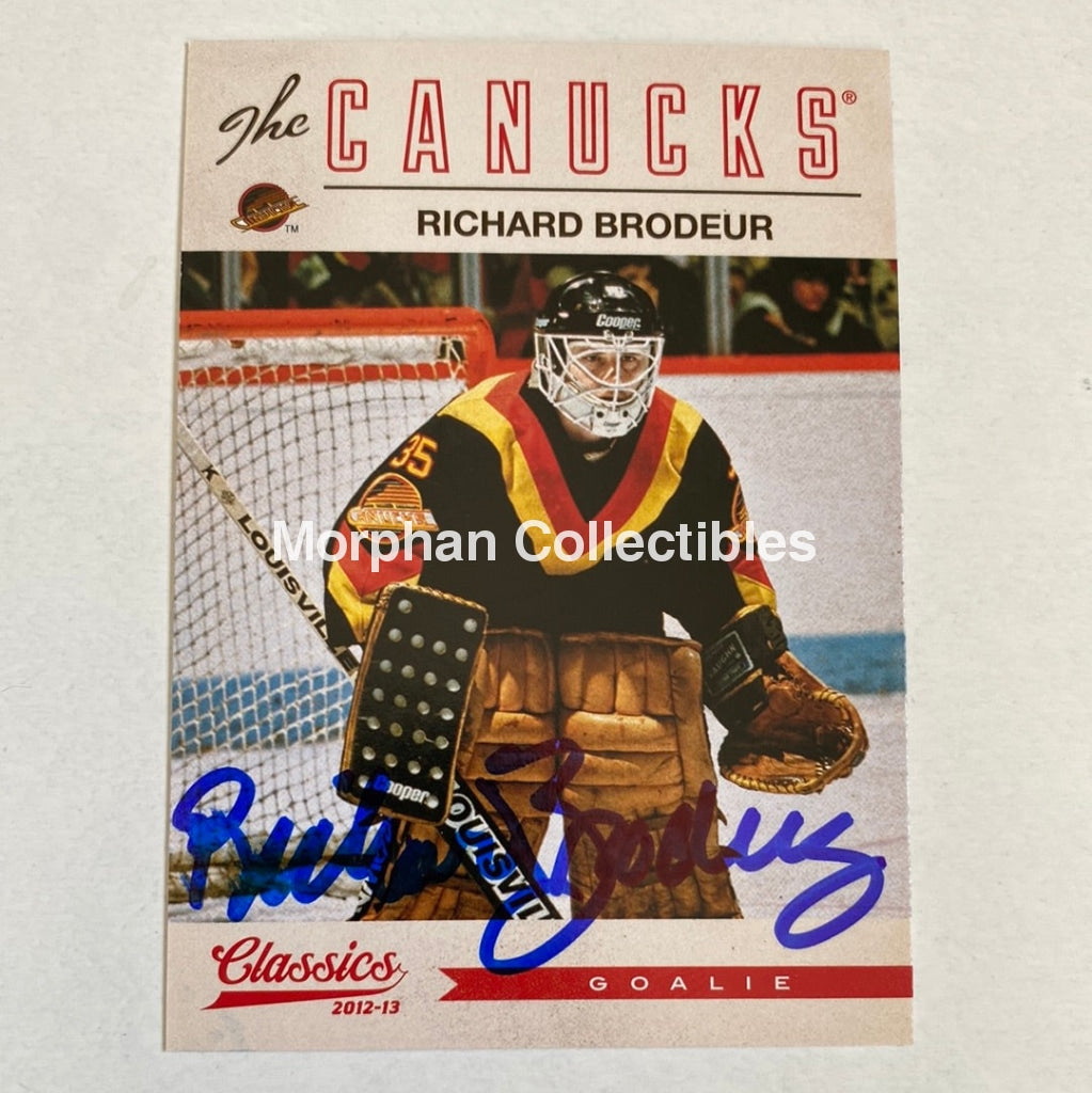 Richard Brodeur - Autographed Card Panini Classic 2012-13