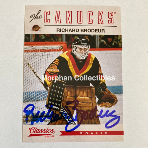 Richard Brodeur - Autographed Card Panini Classic 2012-13