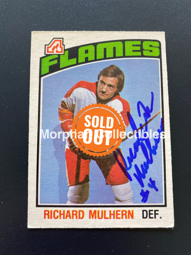 Richard Mulhern - Autographed Card Opc 1976-77
