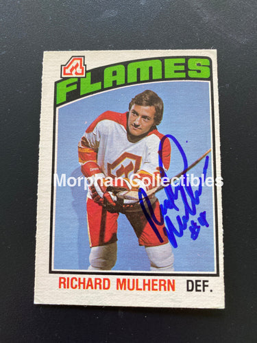 Richard Mulhern - Autographed Card Opc 1976-77