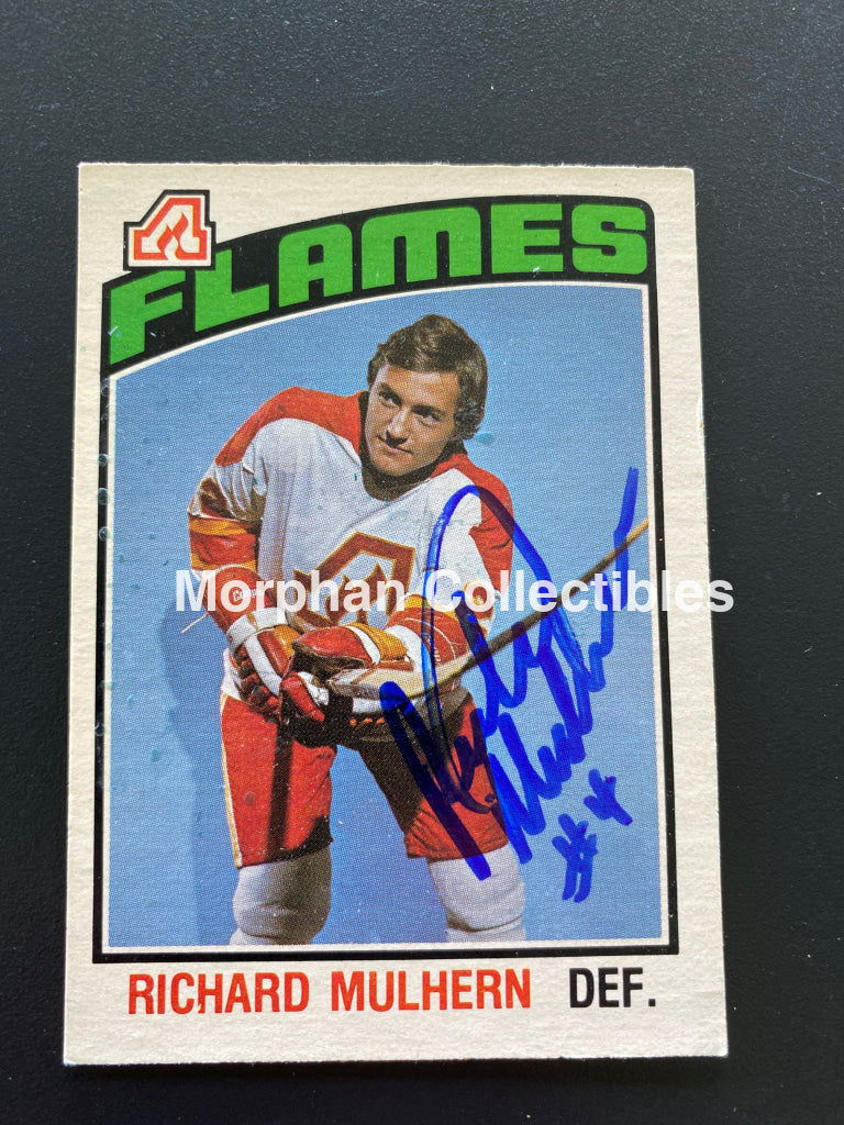 Richard Mulhern - Autographed Card Opc 1976-77