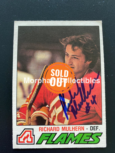 Richard Mulhern - Autographed Card Opc 1977-78
