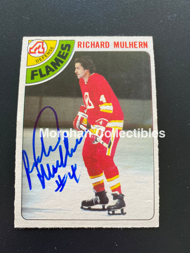 Richard Mulhern - Autographed Card Opc 1978-79 Smear