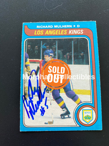 Richard Mulhern - Autographed Card Opc 1979-80