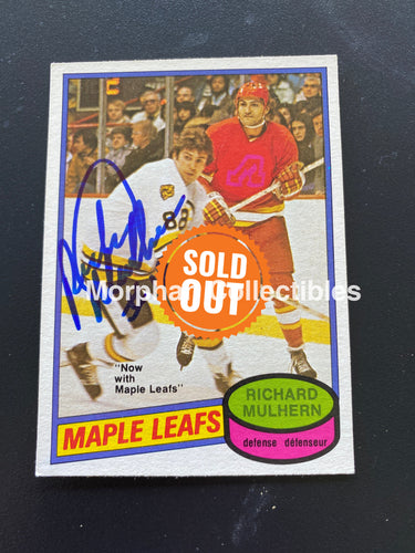Richard Mulhern - Autographed Card Opc 1980-81