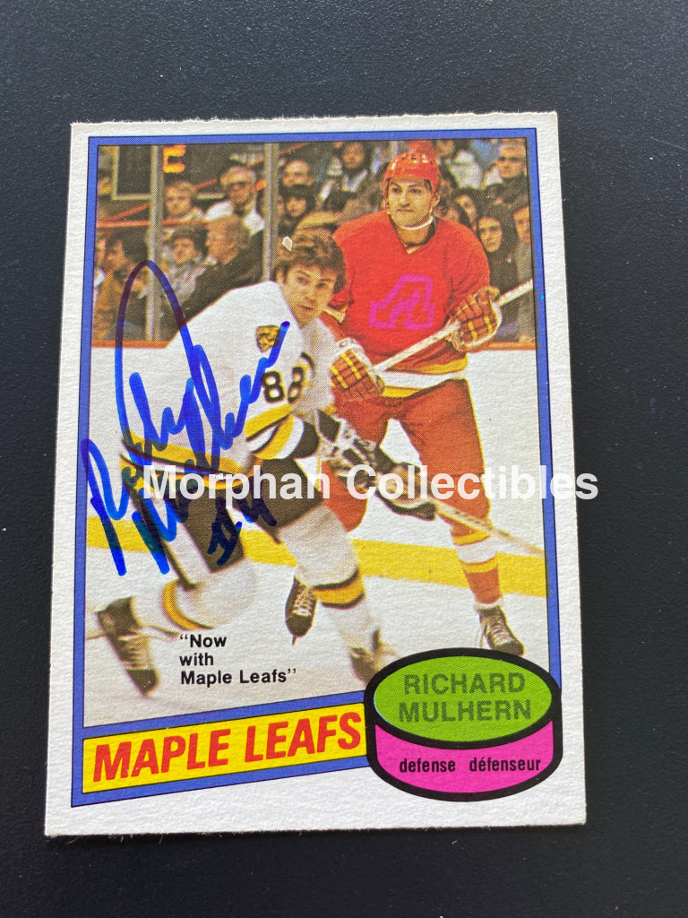 Richard Mulhern - Autographed Card Opc 1980-81