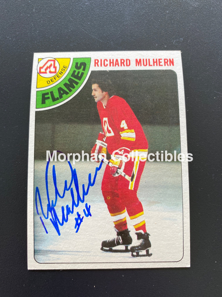 Richard Mulhern - Autographed Card Topps 1978/79