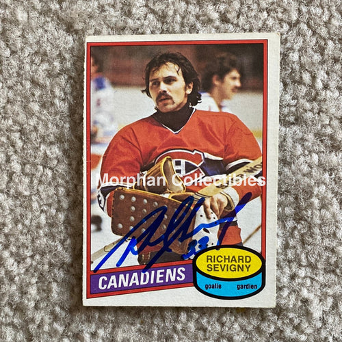Richard Sevigny - Autographed Card 1980-81 Opc