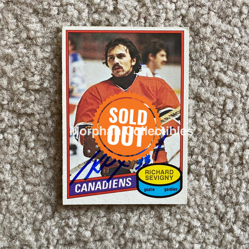 Richard Sevigny - Autographed Card 1980-81 Opc