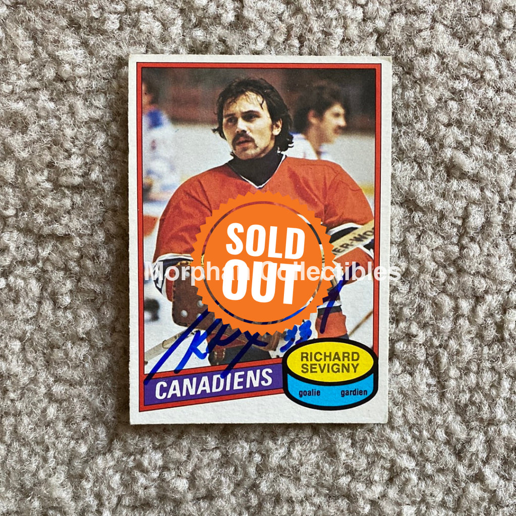 Richard Sevigny - Autographed Card 1980-81 Opc