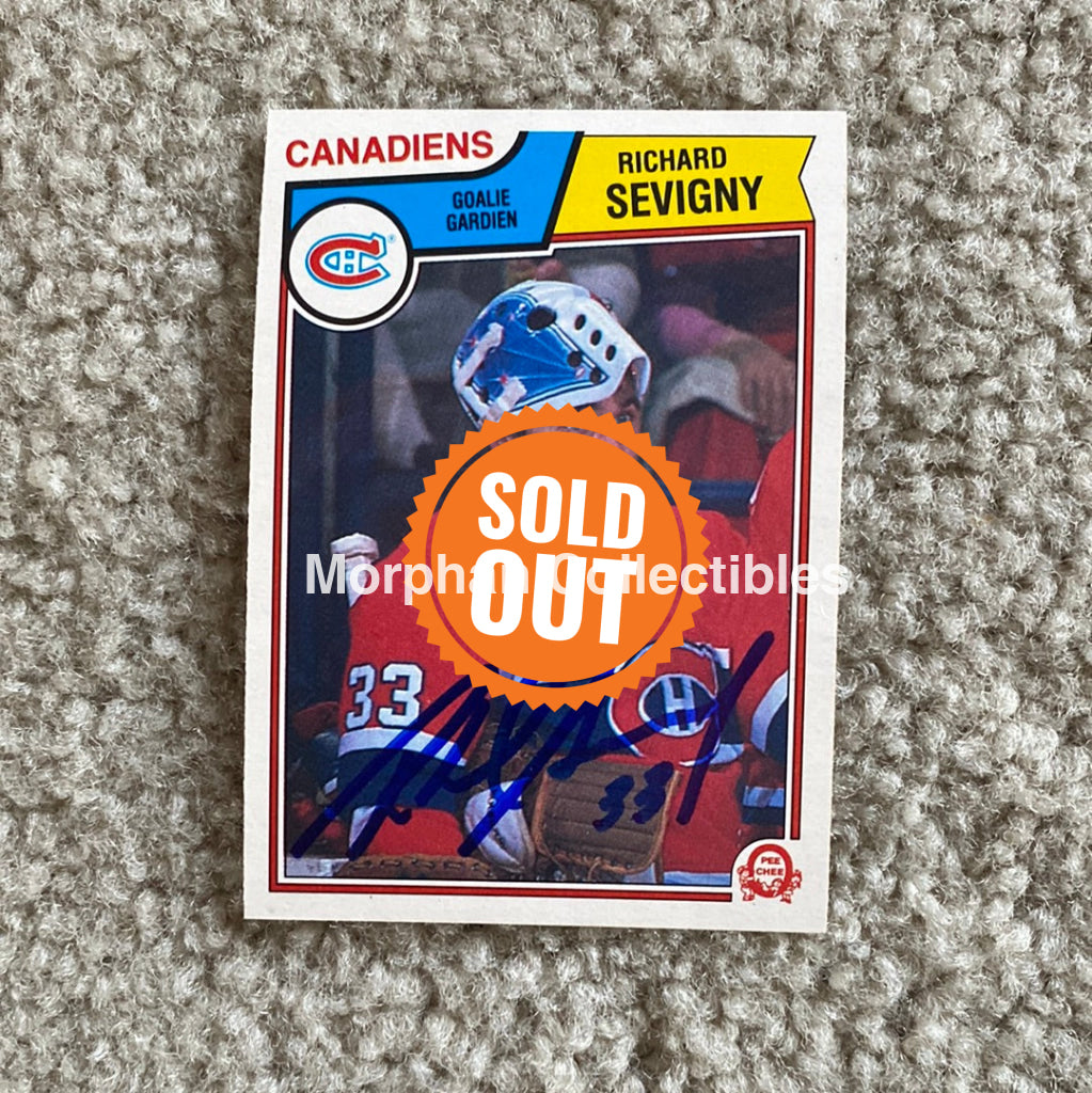 Richard Sevigny - Autographed Card 1983-84 Opc