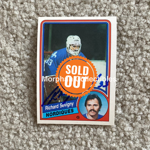 Richard Sevigny - Autographed Card 1984-85 Opc
