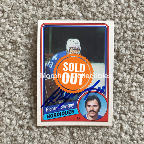 Richard Sevigny - Autographed Card 1984-85 Opc