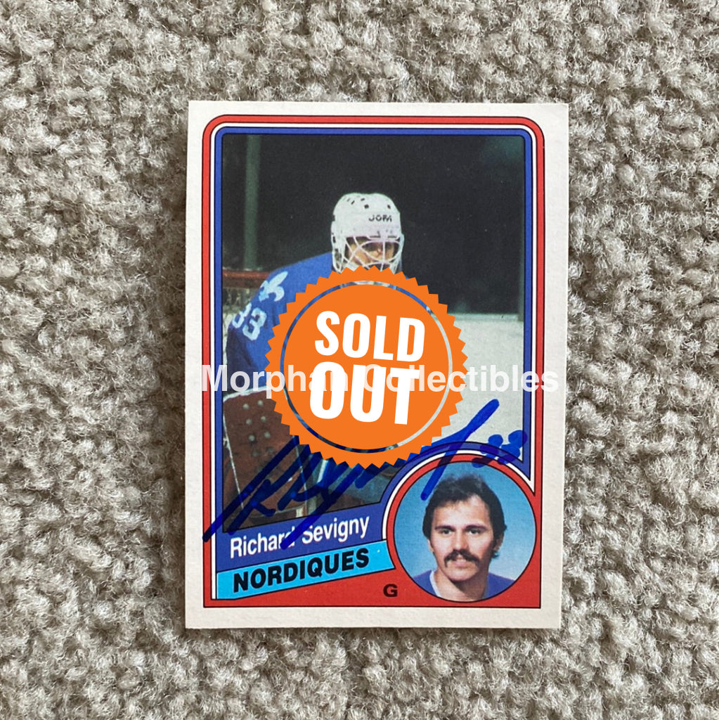 Richard Sevigny - Autographed Card 1984-85 Opc