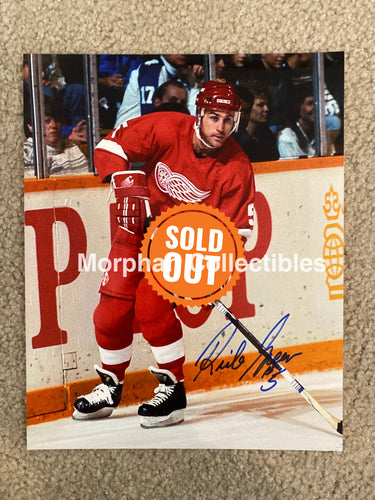 Rick Green - Autographed 8X10 Photo Detroit Red Wings