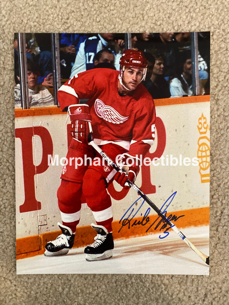 Rick Green - Autographed 8X10 Photo Detroit Red Wings