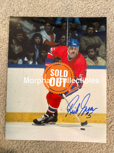 Rick Green - Autographed 8X10 Photo Montreal Canadiens Scratc