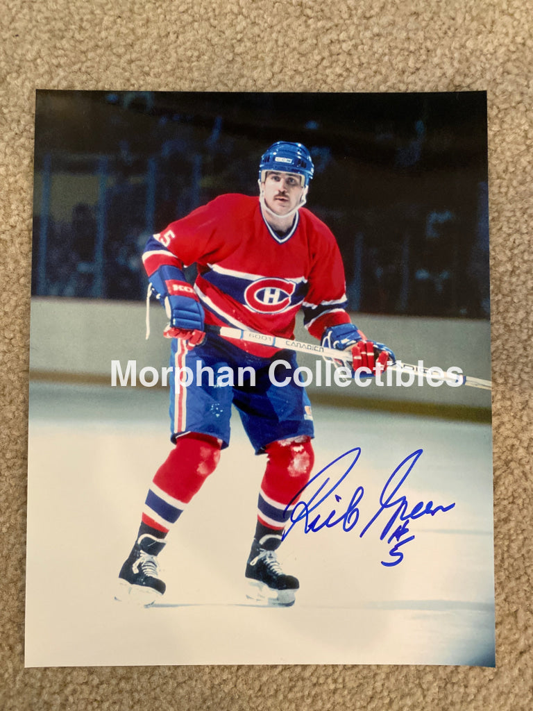 Rick Green - Autographed 8X10 Photo Montreal Canadiens Scratch