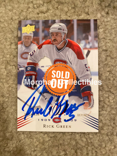 Rick Green - Autographed Card Montreal Centennial