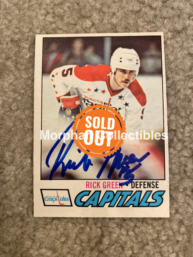 Rick Green - Autographed Card Opc 1977-78 Rookie