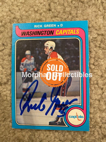 Rick Green - Autographed Card Opc 1979-80