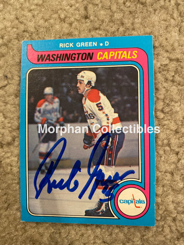 Rick Green - Autographed Card Opc 1979-80