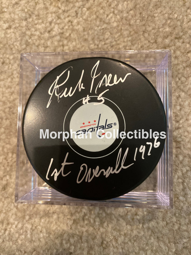 Rick Green - Autographed Puck Washington Capitals