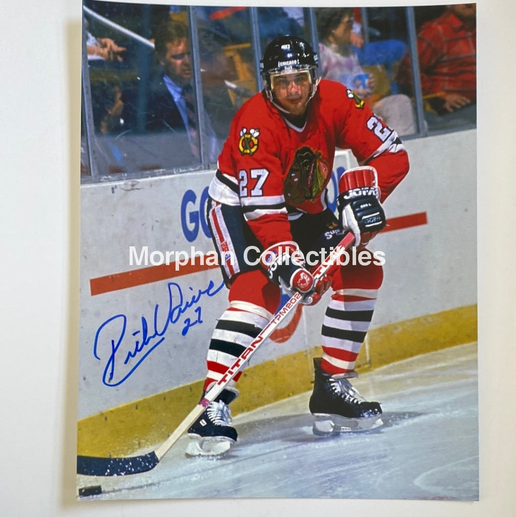 Rick Vaive - Autographed 8X10 Photo Chicago Black Hawks