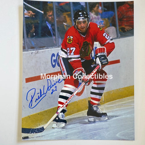 Rick Vaive - Autographed 8X10 Photo Chicago Black Hawks