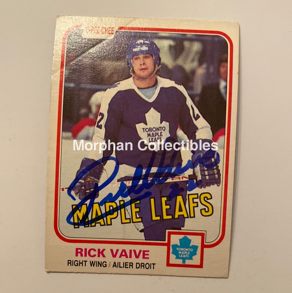 Rick Vaive - Autographed Card 1981/82 Opc