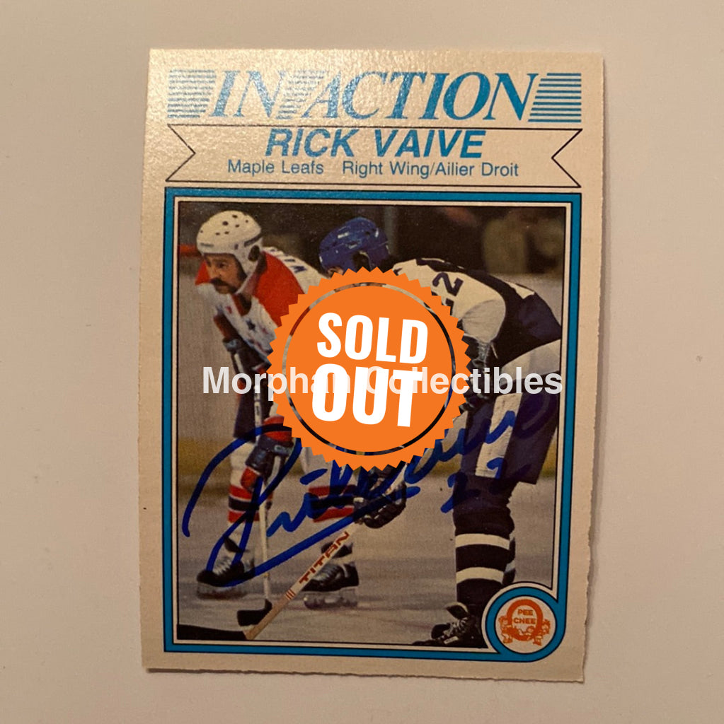 Rick Vaive - Autographed Card 1982/83 Ia Opc