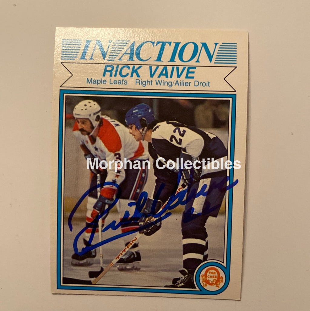 Rick Vaive - Autographed Card 1982/83 Ia Opc