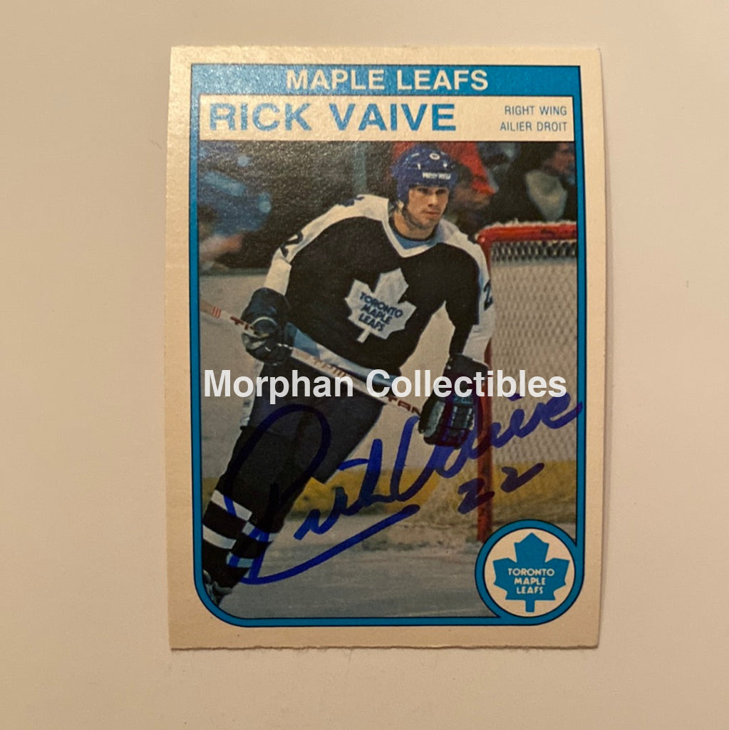 Rick Vaive - Autographed Card 1982/83 Opc