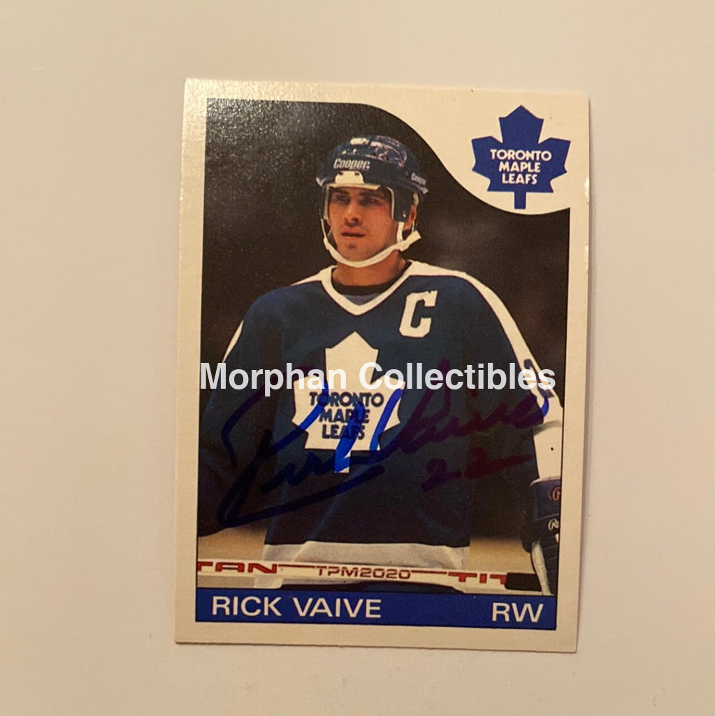 Rick Vaive - Autographed Card 1985/86 Opc