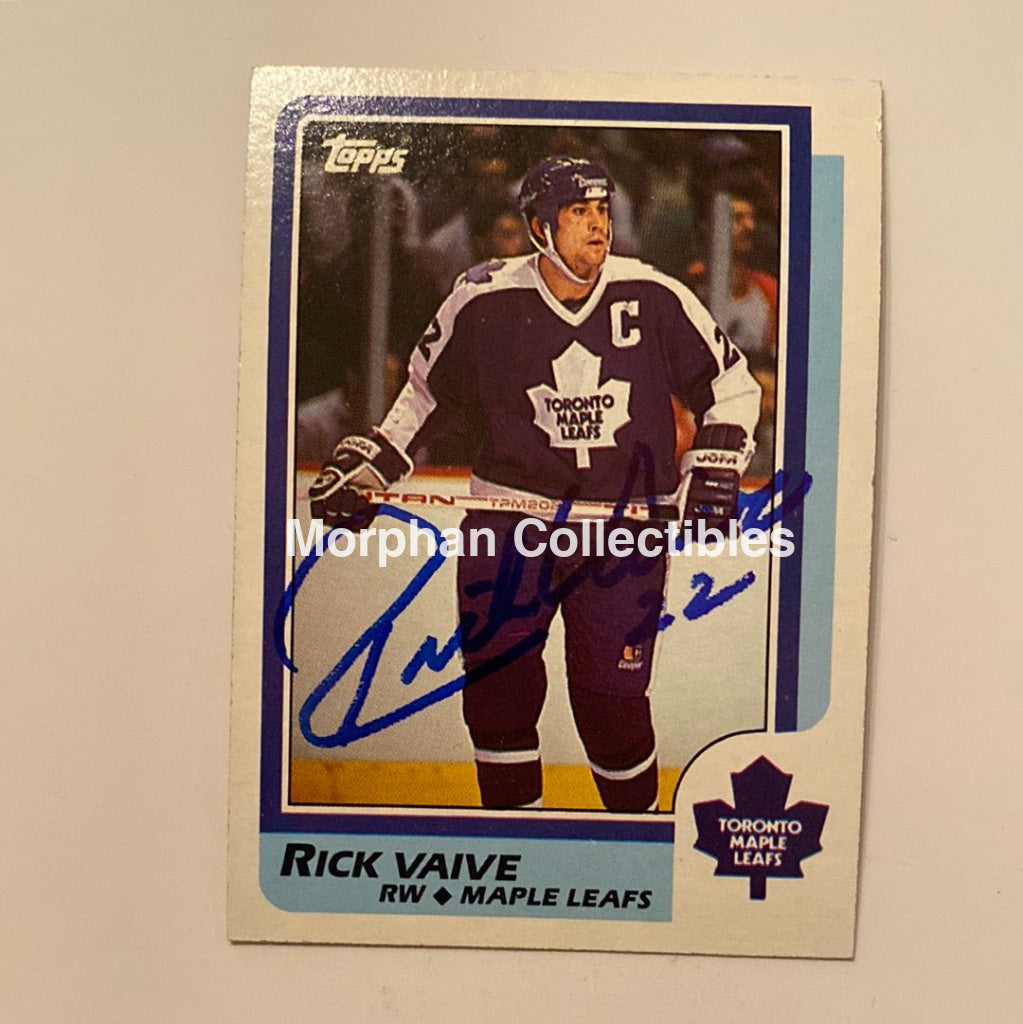 Rick Vaive - Autographed Card 1986/87 Topps