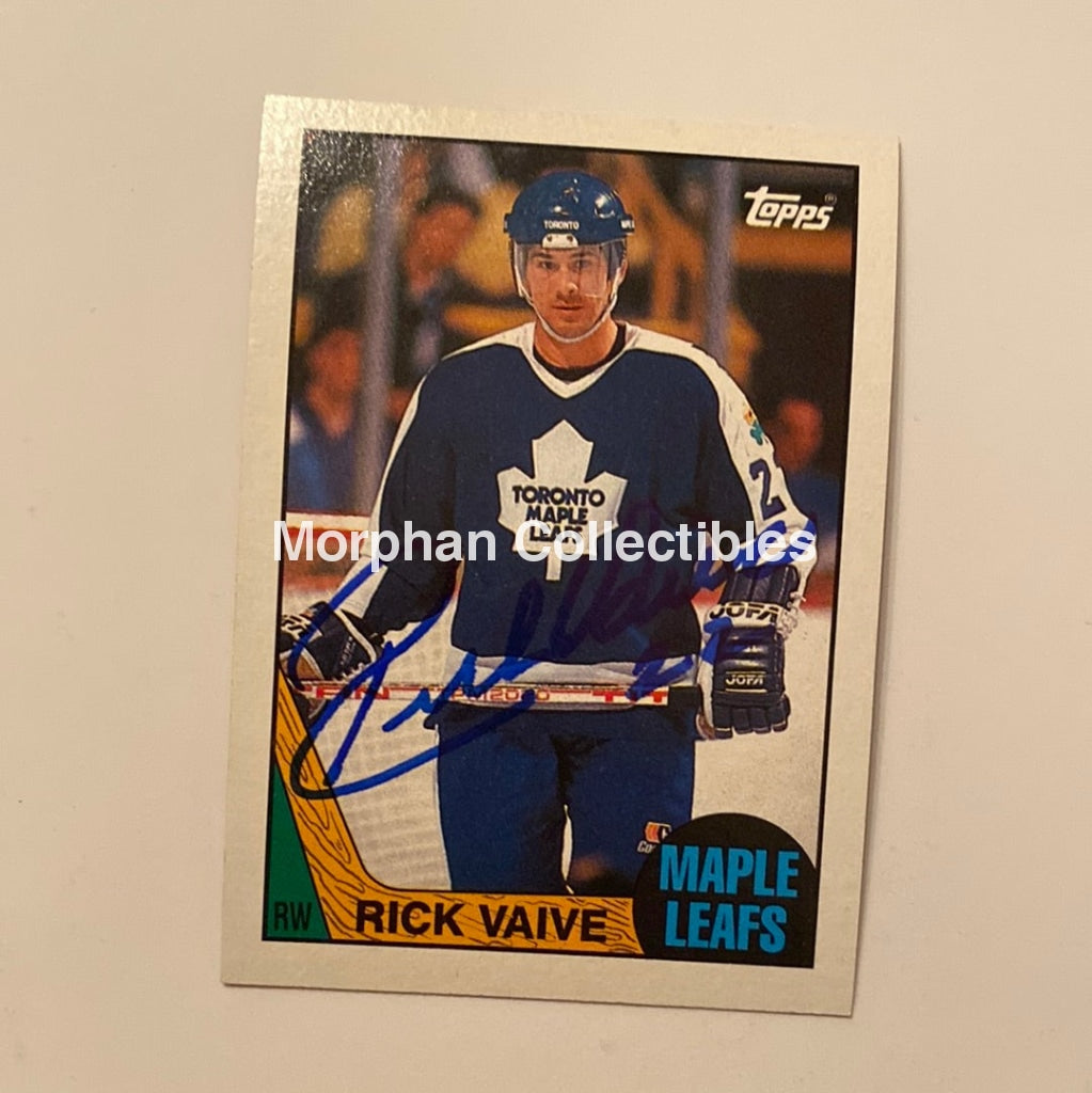 Rick Vaive - Autographed Card 1987/88 Topps