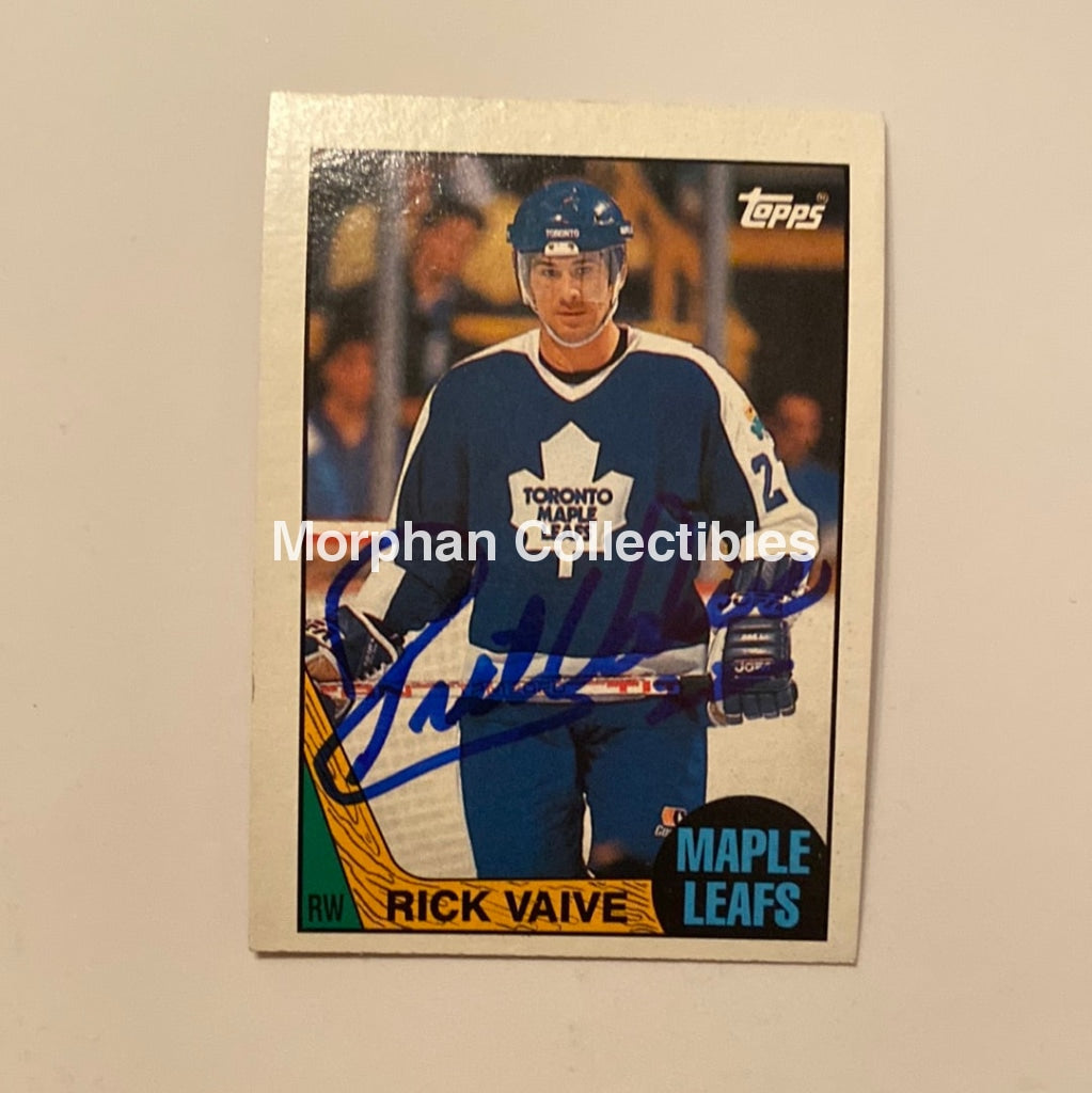 Rick Vaive - Autographed Card 1987/88 Topps