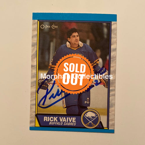 Rick Vaive - Autographed Card 1989/90 Opc