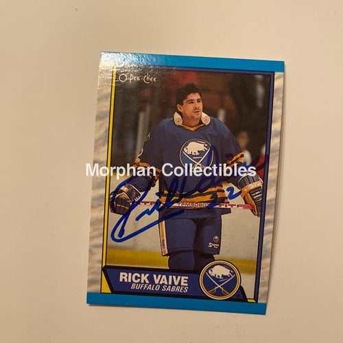 Rick Vaive - Autographed Card 1989/90 Opc