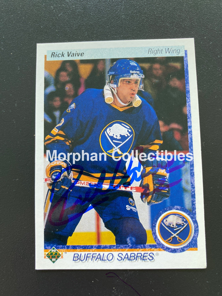 Rick Vaive - Autographed Card 1990/91 Upper Deck