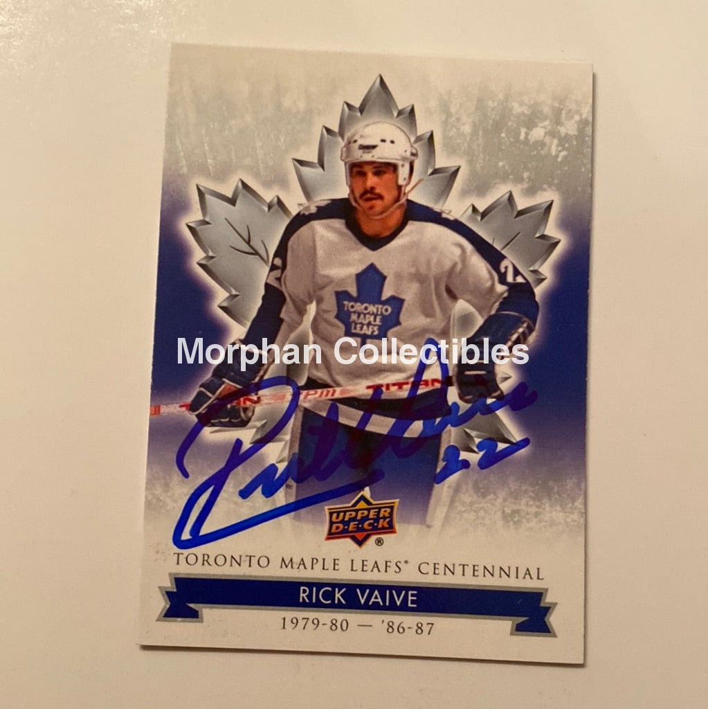 Rick Vaive - Autographed Card Leaf Centennial #1