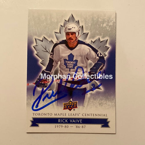 Rick Vaive - Autographed Card Leaf Centennial #1