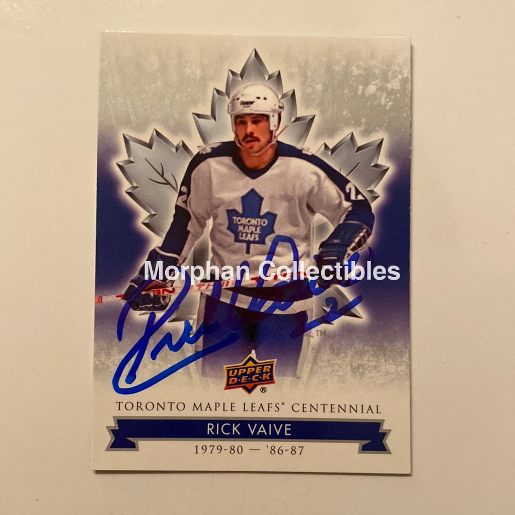 Rick Vaive - Autographed Card Leaf Centennial #1