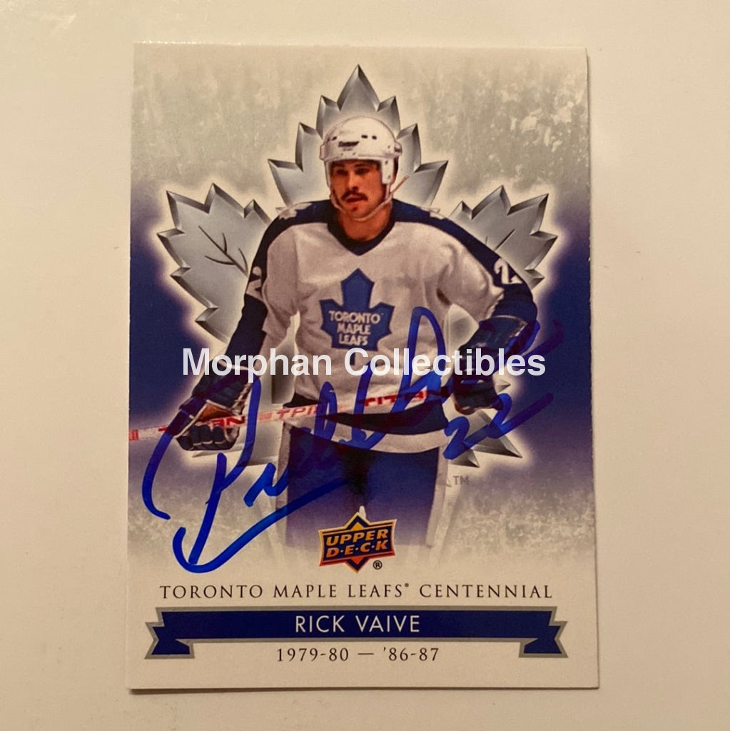 Rick Vaive - Autographed Card Leaf Centennial #1