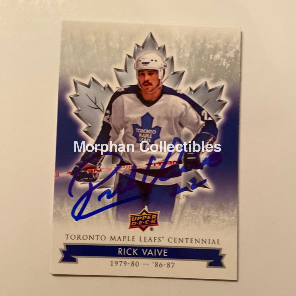 Rick Vaive - Autographed Card Leaf Centennial #1