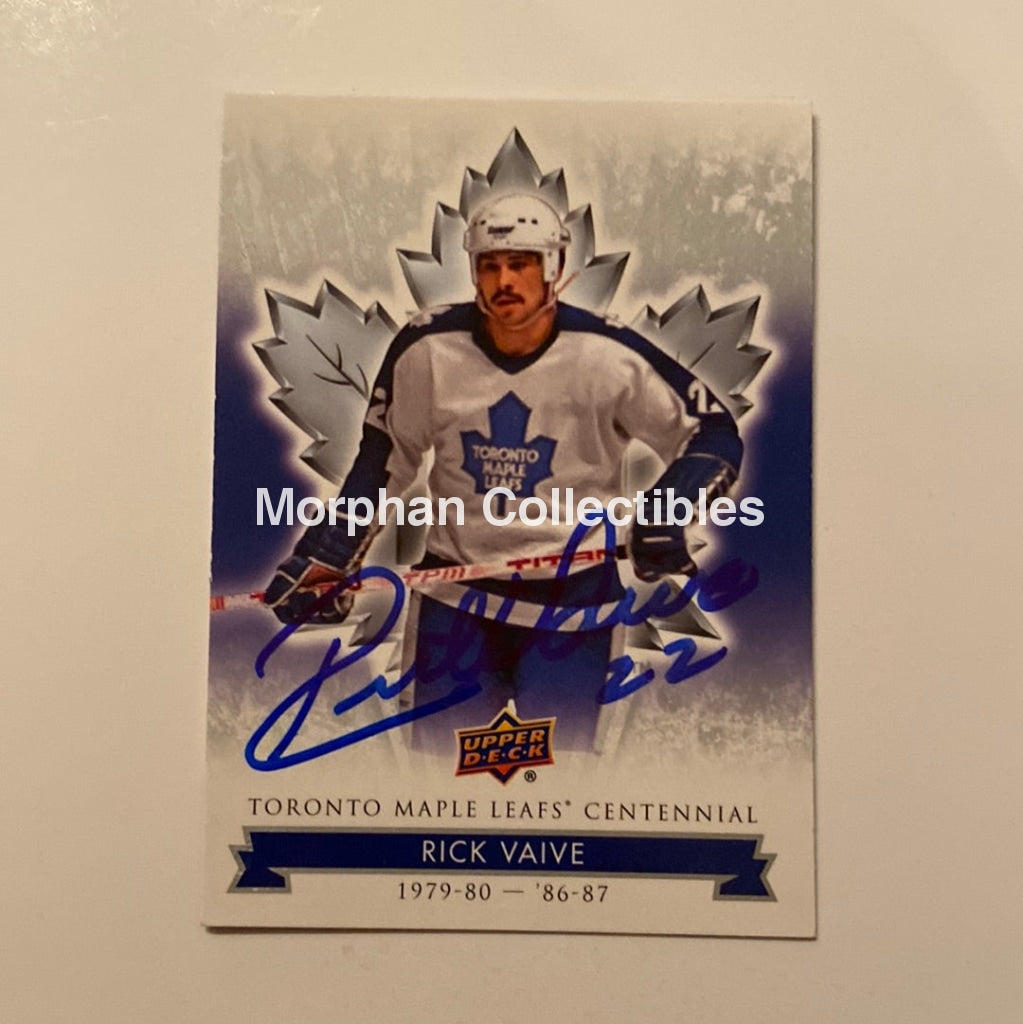 Rick Vaive - Autographed Card Leaf Centennial #1